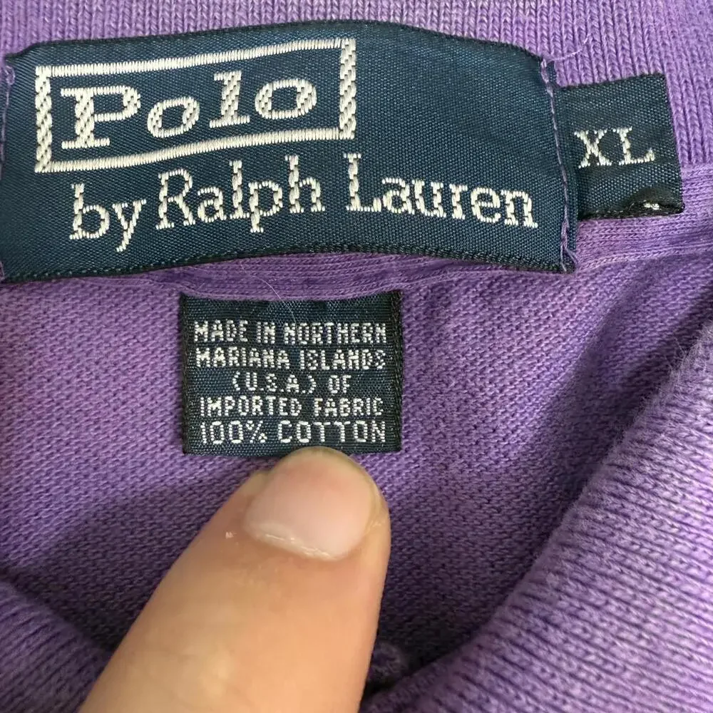 Vintage Polo‎ Ralph Lauren Polo Shirt XL Purple